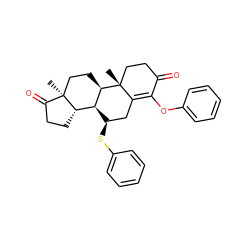 C[C@]12CC[C@@H]3[C@H]([C@@H]1CCC2=O)[C@H](Sc1ccccc1)CC1=C(Oc2ccccc2)C(=O)CC[C@]13C ZINC000253683729