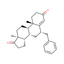 C[C@]12CC[C@@H]3[C@H](C[C@@H](Cc4ccccc4)C4=CC(=O)CC[C@]43C)[C@@H]1CCC2=O ZINC000036289236