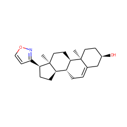 C[C@]12CC[C@@H]3[C@H](CC=C4C[C@H](O)CC[C@@]43C)[C@H]1CC[C@H]2c1ccon1 ZINC000253856471