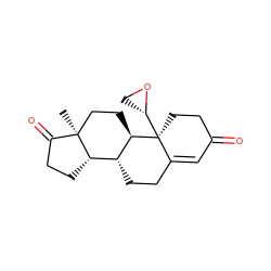 C[C@]12CC[C@@H]3[C@H](CCC4=CC(=O)CC[C@]43[C@@H]3CO3)[C@@H]1CCC2=O ZINC000026746801