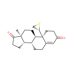 C[C@]12CC[C@@H]3[C@H](CCC4=CC(=O)CC[C@]43[C@@H]3CS3)[C@@H]1CCC2=O ZINC000026738687