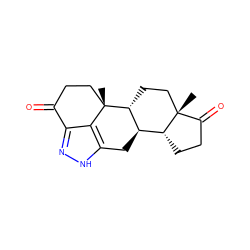 C[C@]12CC[C@@H]3[C@H](Cc4[nH]nc5c4[C@]3(C)CCC5=O)[C@H]1CCC2=O ZINC000136657462