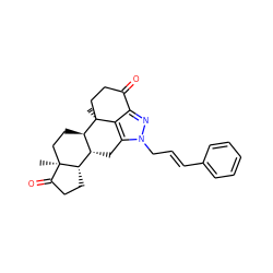 C[C@]12CC[C@@H]3[C@H](Cc4c5c(nn4C/C=C/c4ccccc4)C(=O)CC[C@@]53C)[C@@H]1CCC2=O ZINC000254004663