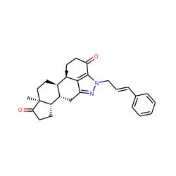 C[C@]12CC[C@@H]3[C@H](Cc4nn(C/C=C/c5ccccc5)c5c4[C@@]3(C)CCC5=O)[C@@H]1CCC2=O ZINC000058504277