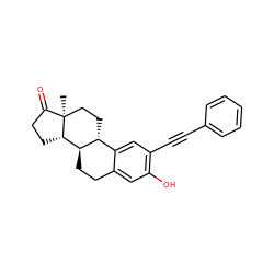 C[C@]12CC[C@@H]3c4cc(C#Cc5ccccc5)c(O)cc4CC[C@H]3[C@@H]1CCC2=O ZINC000034660003