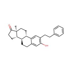 C[C@]12CC[C@@H]3c4cc(CCc5ccccc5)c(O)cc4CC[C@H]3[C@@H]1CCC2=O ZINC000038215096