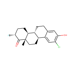 C[C@]12CC[C@@H]3c4cc(Cl)c(O)cc4CC[C@H]3[C@@H]1CC[C@@H](F)C2=O ZINC000035941855