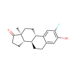 C[C@]12CC[C@@H]3c4cc(F)c(O)cc4CC[C@H]3[C@@H]1CCC2=O ZINC000034556094