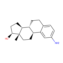 C[C@]12CC[C@@H]3c4cc(N)ccc4CC[C@H]3[C@@H]1CC[C@@H]2O ZINC000013606461