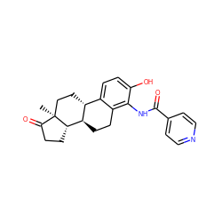 C[C@]12CC[C@@H]3c4ccc(O)c(NC(=O)c5ccncc5)c4CC[C@H]3[C@@H]1CCC2=O ZINC000139390347