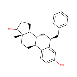 C[C@]12CC[C@@H]3c4ccc(O)cc4[C@H](Cc4ccccc4)C[C@H]3[C@@H]1CCC2=O ZINC000653692106