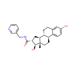 C[C@]12CC[C@@H]3c4ccc(O)cc4CC[C@H]3[C@@H]1C[C@@H](C(=O)NCc1cccnc1)[C@@H]2O ZINC000013681771