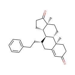 C[C@]12CC[C@H]3[C@@H]([C@@H](CCc4ccccc4)CC4=CC(=O)CC[C@@]43C)[C@@H]1CCC2=O ZINC000013742313