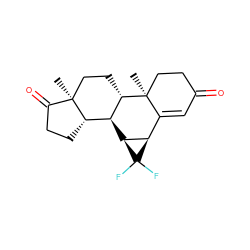 C[C@]12CC[C@H]3[C@@H]([C@H]4[C@@H](C5=CC(=O)CC[C@@]53C)C4(F)F)[C@@H]1CCC2=O ZINC000653759949