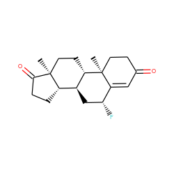 C[C@]12CC[C@H]3[C@@H](C[C@@H](F)C4=CC(=O)CC[C@@]43C)[C@@H]1CCC2=O ZINC000136819200