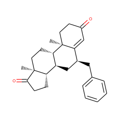 C[C@]12CC[C@H]3[C@@H](C[C@H](Cc4ccccc4)C4=CC(=O)CC[C@@]43C)[C@@H]1CCC2=O ZINC000013736408