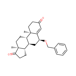 C[C@]12CC[C@H]3[C@@H](C[C@H](OCc4ccccc4)C4=CC(=O)CC[C@@]43C)[C@@H]1CCC2=O ZINC000034166947