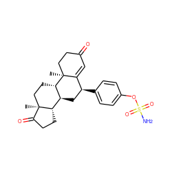 C[C@]12CC[C@H]3[C@@H](C[C@H](c4ccc(OS(N)(=O)=O)cc4)C4=CC(=O)CC[C@@]43C)[C@@H]1CCC2=O ZINC000138120462