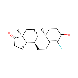 C[C@]12CC[C@H]3[C@@H](CCC4=C(F)C(=O)CC[C@@]43C)[C@@H]1CCC2=O ZINC000031543606