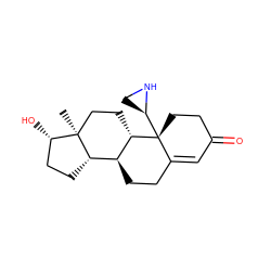 C[C@]12CC[C@H]3[C@@H](CCC4=CC(=O)CC[C@@]43[C@H]3CN3)[C@@H]1CC[C@@H]2O ZINC000135667543