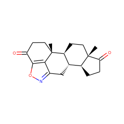 C[C@]12CC[C@H]3[C@@H](Cc4noc5c4[C@]3(C)CCC5=O)[C@@H]1CCC2=O ZINC000653699586