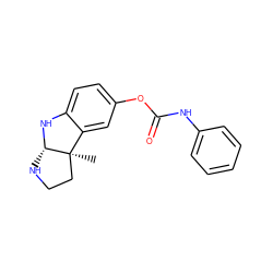 C[C@]12CCN[C@@H]1Nc1ccc(OC(=O)Nc3ccccc3)cc12 ZINC000013779930