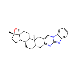 C[C@]12Cc3cn4c(nc3C[C@@H]1CC[C@@H]1[C@@H]2CC[C@@]2(C)[C@H]1CC[C@]2(C)O)nc1ccccc14 ZINC000013448401