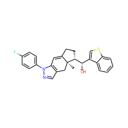 C[C@]12Cc3cnn(-c4ccc(F)cc4)c3C=C1CC[C@@H]2[C@@H](O)c1csc2ccccc12 ZINC000014970191