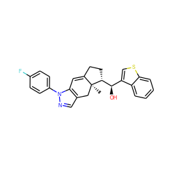 C[C@]12Cc3cnn(-c4ccc(F)cc4)c3C=C1CC[C@@H]2[C@H](O)c1csc2ccccc12 ZINC000014970195