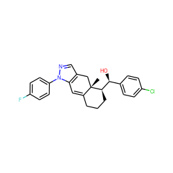 C[C@]12Cc3cnn(-c4ccc(F)cc4)c3C=C1CCC[C@@H]2[C@@H](O)c1ccc(Cl)cc1 ZINC000013560782