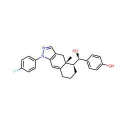 C[C@]12Cc3cnn(-c4ccc(F)cc4)c3C=C1CCC[C@@H]2[C@@H](O)c1ccc(O)cc1 ZINC000013560781