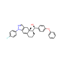 C[C@]12Cc3cnn(-c4ccc(F)cc4)c3C=C1CCC[C@@H]2[C@@H](O)c1ccc(Oc2ccccc2)cc1 ZINC000028361442