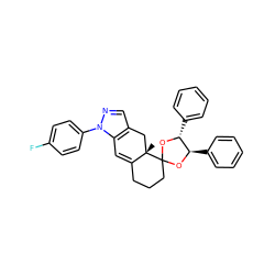 C[C@]12Cc3cnn(-c4ccc(F)cc4)c3C=C1CCCC21O[C@H](c2ccccc2)[C@@H](c2ccccc2)O1 ZINC000028523937