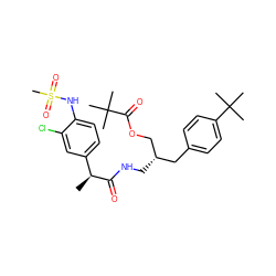 C[C@H](C(=O)NC[C@H](COC(=O)C(C)(C)C)Cc1ccc(C(C)(C)C)cc1)c1ccc(NS(C)(=O)=O)c(Cl)c1 ZINC000014973174