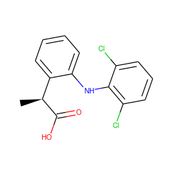 C[C@H](C(=O)O)c1ccccc1Nc1c(Cl)cccc1Cl ZINC000042920833