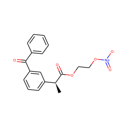 C[C@H](C(=O)OCCO[N+](=O)[O-])c1cccc(C(=O)c2ccccc2)c1 ZINC000040980293