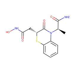 C[C@H](C(N)=O)N1C(=O)[C@@H](CC(=O)NO)Sc2ccccc21 ZINC000029246905