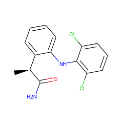 C[C@H](C(N)=O)c1ccccc1Nc1c(Cl)cccc1Cl ZINC000042965825