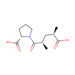 C[C@H](C[C@@H](C)C(=O)N1CCC[C@H]1C(=O)O)C(=O)O ZINC000028264941