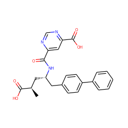 C[C@H](C[C@@H](Cc1ccc(-c2ccccc2)cc1)NC(=O)c1cc(C(=O)O)ncn1)C(=O)O ZINC000142140734