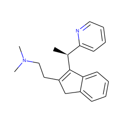 C[C@H](C1=C(CCN(C)C)Cc2ccccc21)c1ccccn1 ZINC000001482162