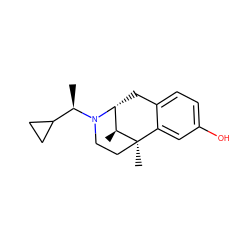 C[C@H](C1CC1)N1CC[C@]2(C)c3cc(O)ccc3C[C@@H]1[C@@H]2C ZINC001772581256