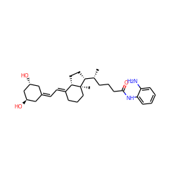 C[C@H](CCCC(=O)Nc1ccccc1N)[C@H]1CC[C@H]2/C(=C/C=C3C[C@@H](O)C[C@H](O)C3)CCC[C@@]21C ZINC000049803460