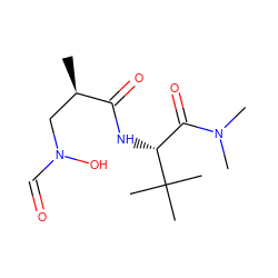 C[C@H](CN(O)C=O)C(=O)N[C@H](C(=O)N(C)C)C(C)(C)C ZINC000013536972