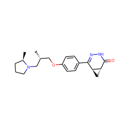 C[C@H](COc1ccc(C2=NNC(=O)[C@@H]3C[C@@H]23)cc1)CN1CCC[C@H]1C ZINC000115996341