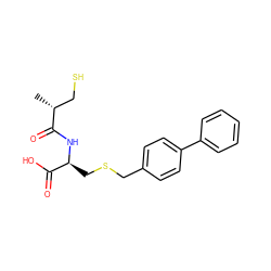 C[C@H](CS)C(=O)N[C@@H](CSCc1ccc(-c2ccccc2)cc1)C(=O)O ZINC000040873544