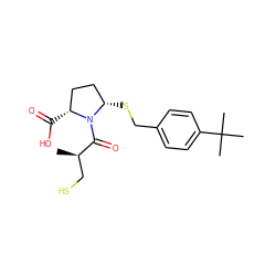 C[C@H](CS)C(=O)N1[C@@H](SCc2ccc(C(C)(C)C)cc2)CC[C@H]1C(=O)O ZINC000040980071