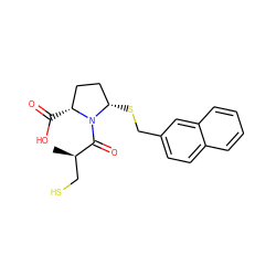 C[C@H](CS)C(=O)N1[C@@H](SCc2ccc3ccccc3c2)CC[C@H]1C(=O)O ZINC000040430346