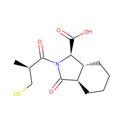 C[C@H](CS)C(=O)N1C(=O)[C@@H]2CCCC[C@H]2[C@@H]1C(=O)O ZINC000058623205