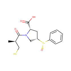 C[C@H](CS)C(=O)N1C[C@@H]([S@@+]([O-])c2ccccc2)C[C@H]1C(=O)O ZINC000040640878